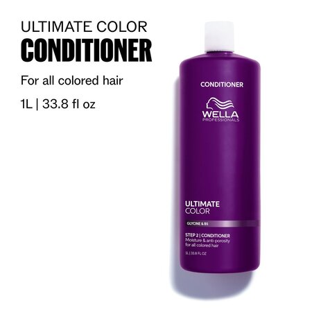 Balsam hidratant pentru par vopsit cu glicina & B5 Ultimate Color, 1 litru, Wella Professionals 768298