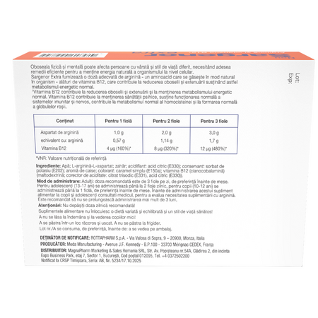 Sargenor Extra B12, 20 fiole a 5 ml solutie orala, MagnaPharm 768497