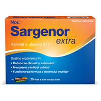 Sargenor Extra B12, 20 fiole a 5 ml solutie orala, MagnaPharm