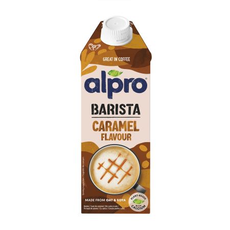 Bautura din ovaz si soia Barista, cu gust de caramel, 750 ml, Alpro