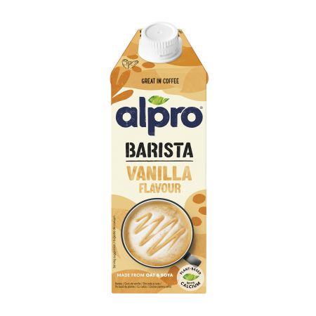 Bautura din ovaz si soia Barista, cu gust de vanilie, 750 ml, Alpro