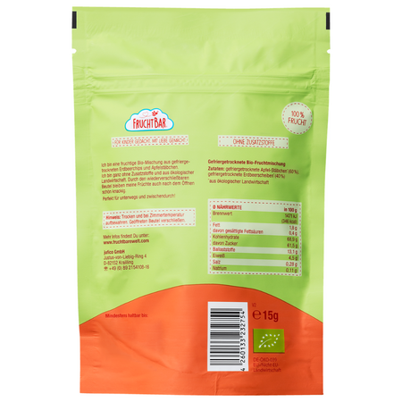 Gustare Bio Mix de fructe, 3 ani+, 15 g, Fruchtbar 768682