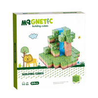 Cuburi magnetice, In natura, 3 ani+, 64 piese, Bufnitel