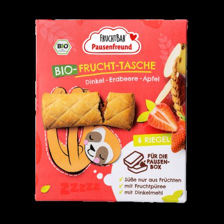 Batoane Bio spelta, capsuni, mere, 6x22 g, Fruchtbar