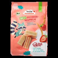 Napolitane Bio cu capsuni si crema de lapte, 3 ani+, 100 g, Fruchtbar