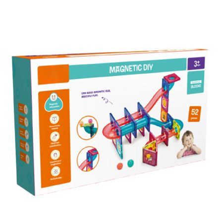 Joc Labirintul meu magnetic, 3 ani+, 52 piese, Bufnitel