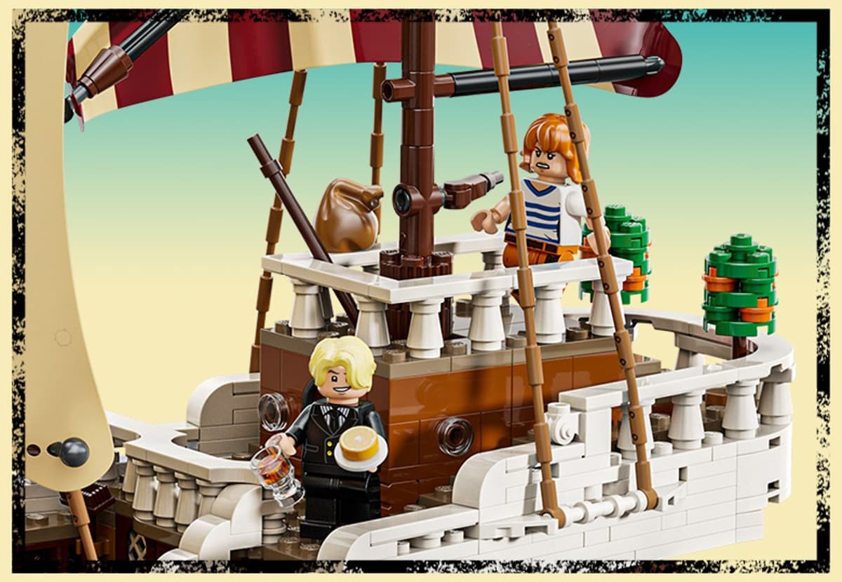 LEGO ONE PIECE Fasneata Merry detalii corabie