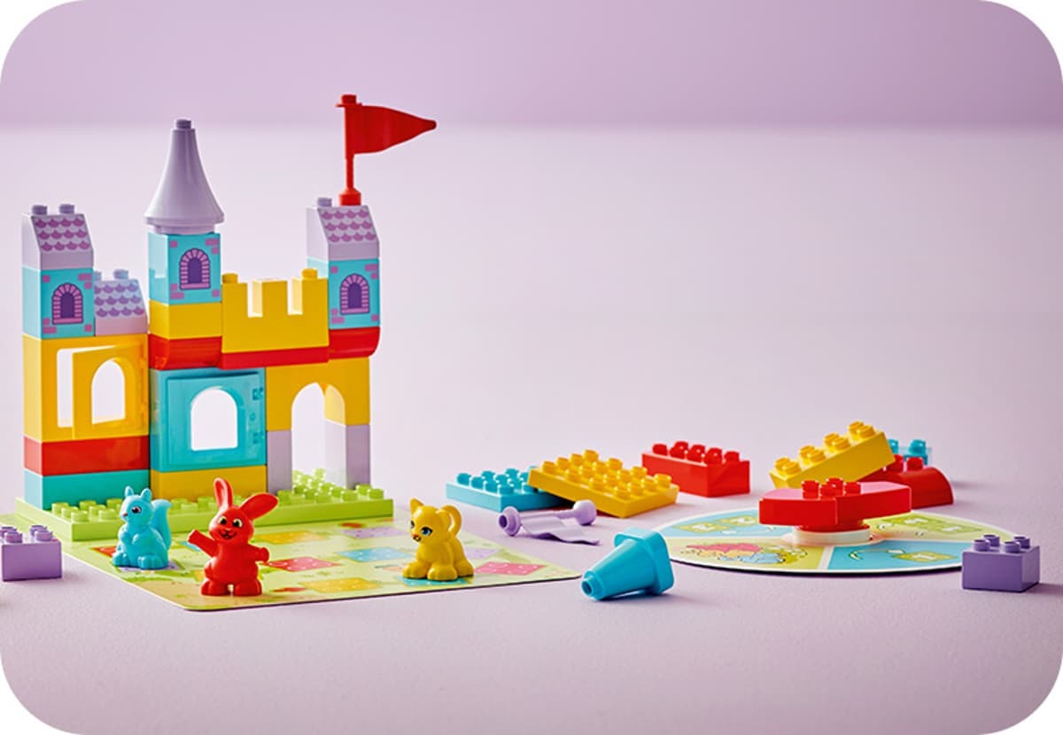 LEGO DUPLO castel colorat si tabla de joc