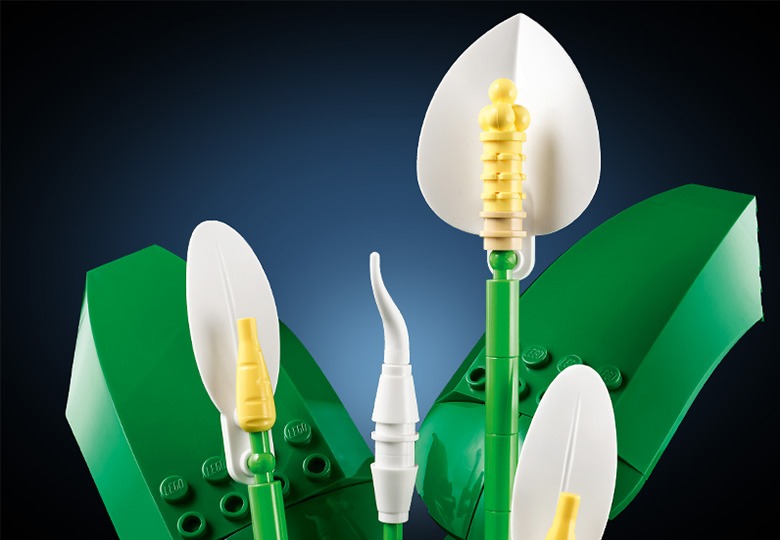 LEGO Botanicals Crinul pacii flori albe