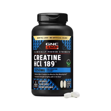 Creatina Clorhidrat cu Administrare si Absorbtie Rapida AMP, 120 tablete, GNC 820163