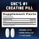 Creatina Clorhidrat cu Administrare si Absorbtie Rapida AMP, 120 tablete, GNC 820167