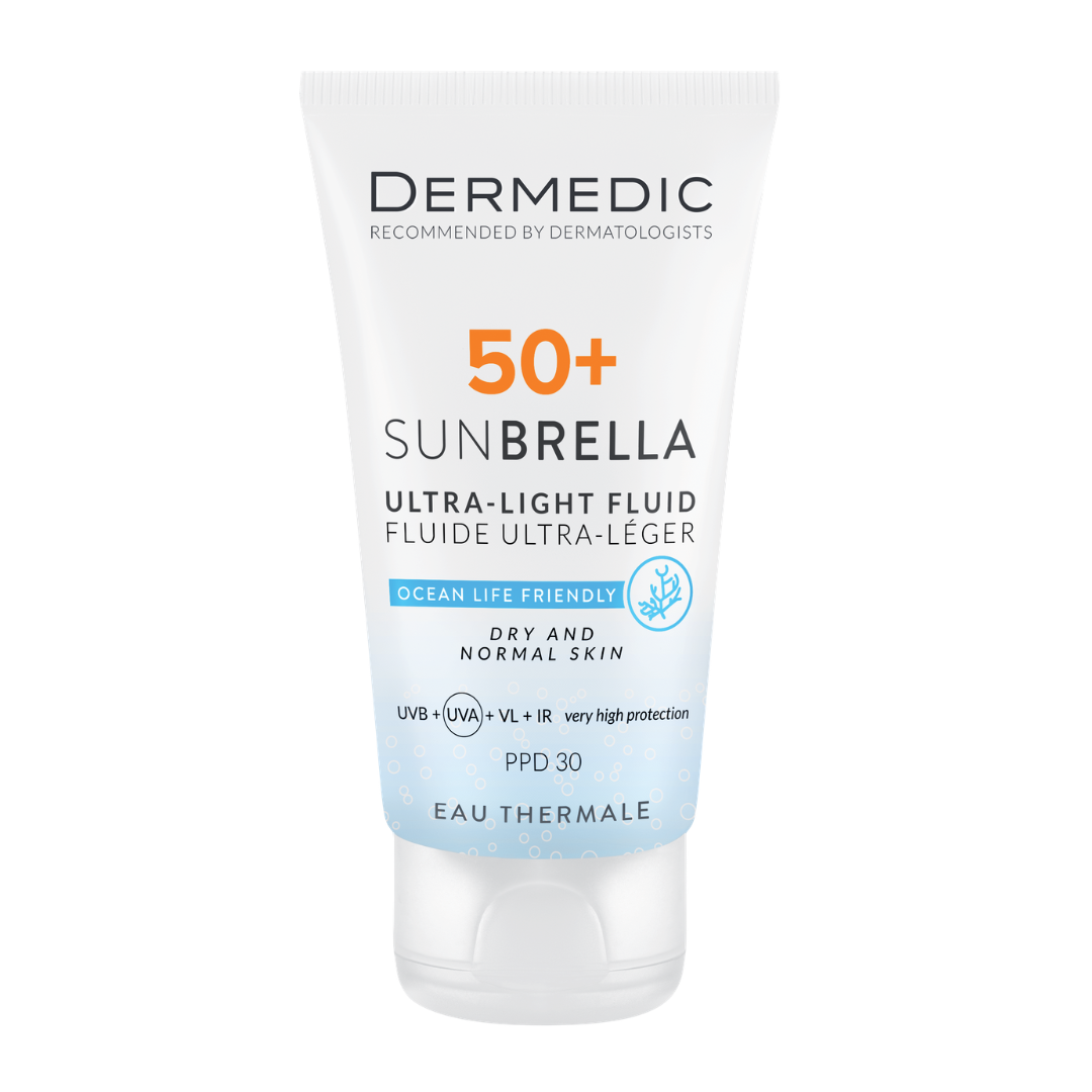 Fluid cu SPF50+ pentru ten uscat si normal SunBrella, 40 ml, Dermedic