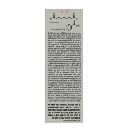 Ser-crema cu 10% Acid Azelaic, 30 ml, Nerds 769187