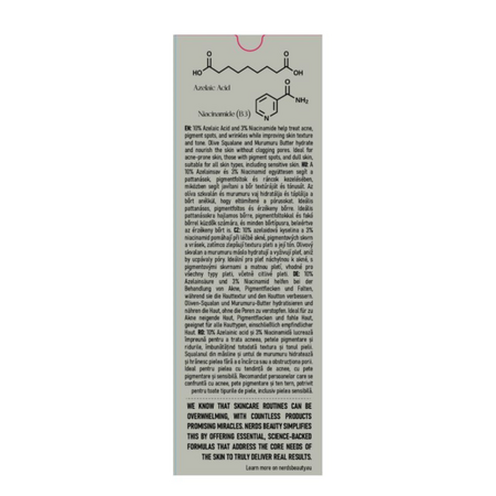 Ser-crema cu 10% Acid Azelaic, 30 ml, Nerds 769187