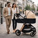 Caruciorul transformabil 2 in 1 Elite, Sand, AppeKids 769158