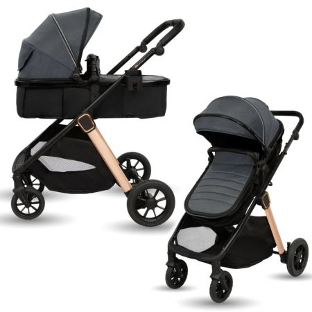 Caruciorul transformabil 2 in 1 Elite, Grey, AppeKids