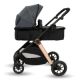 Caruciorul transformabil 2 in 1 Elite, Grey, AppeKids 769191