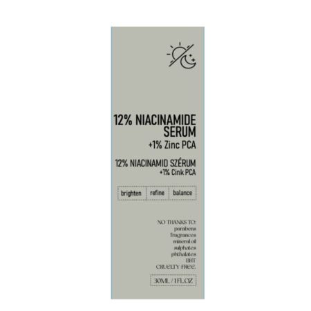 Ser cu 12% Niacinamide + 1% Zinc, 30 ml, Nerds 769210
