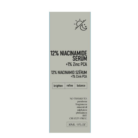 Ser cu 12% Niacinamide + 1% Zinc, 30 ml, Nerds 769210