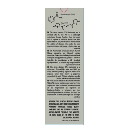 Ser cu 12% Niacinamide + 1% Zinc, 30 ml, Nerds 769212