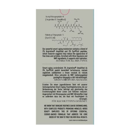 Crema hidratanta anti-imbatranire Smart Aging Multi-Peptide, 50 ml, Nerds 769251