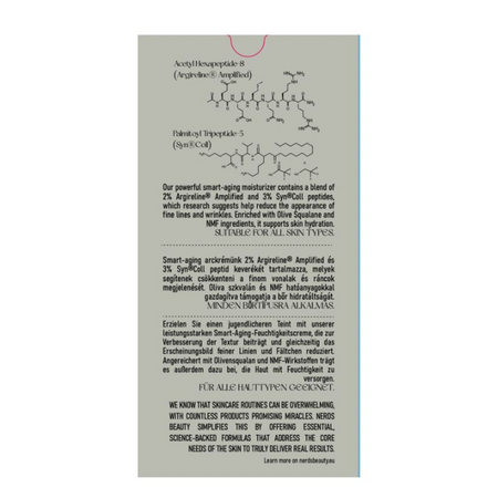 Crema hidratanta anti-imbatranire Smart Aging Multi-Peptide, 50 ml, Nerds 769251