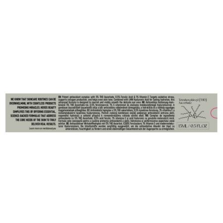 Crema iluminatoare pentru ochi cu 5% THD Ascorbate, 15 ml, Nerds 769256