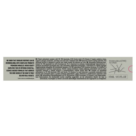 Crema iluminatoare pentru ochi cu 5% THD Ascorbate, 15 ml, Nerds 769256