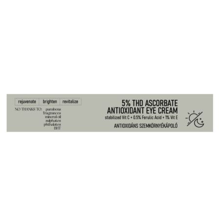Crema iluminatoare pentru ochi cu 5% THD Ascorbate, 15 ml, Nerds 769258