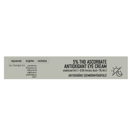 Crema iluminatoare pentru ochi cu 5% THD Ascorbate, 15 ml, Nerds 769258