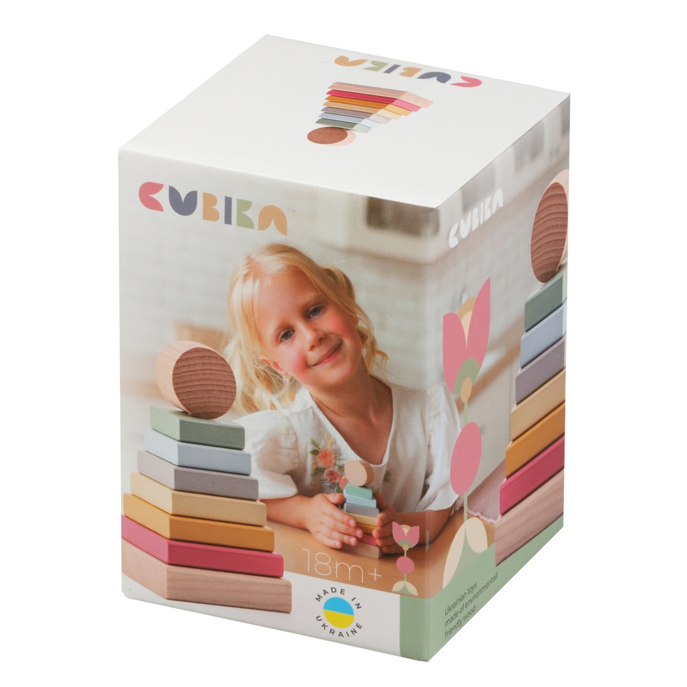 Jucarie din lemn, Piramida culorilor, Cubika