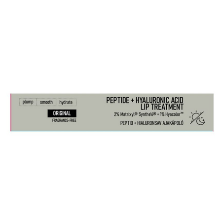 Balsam pentru buze Peptide + Hyaluronic Acid Plumping, Incolor, 10 ml, Nerds 769307