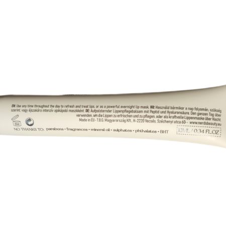 Balsam pentru buze Peptide + Hyaluronic Acid Plumping, Incolor, 10 ml, Nerds 769306