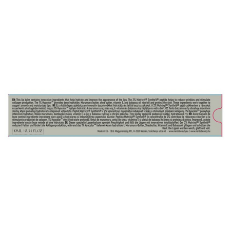 Balsam pentru buze Peptide + Hyaluronic Acid Plumping, Incolor, 10 ml, Nerds 769308