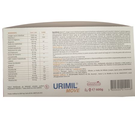 Pachet Urimil Move, 25+15 plicuri, NaturPharma 769344