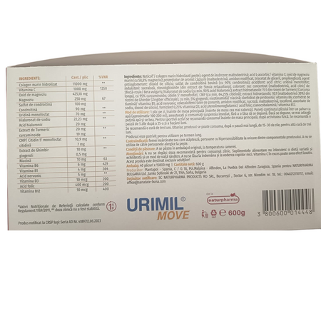 Pachet Urimil Move, 25+15 plicuri, NaturPharma 769344