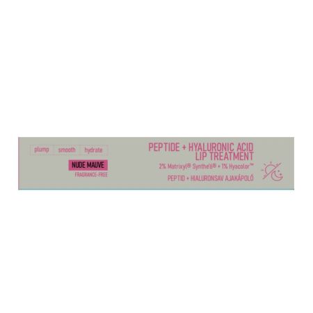 Balsam pentru buze Peptide + Hyaluronic Acid Plumping, Mauve, 10 ml, Nerds 769360