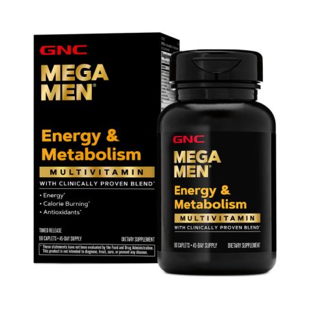 GNC MEGA MEN COMPLEX DE MULTIVITAMINE BARBATI ENERGIE SI METABOLISM 90 TBL 206221
