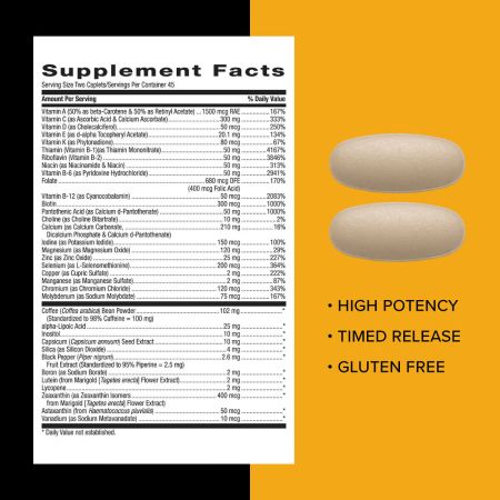 Complex multivitamine pentru barbarti Mega Men, 90 tablete, GNC 769354