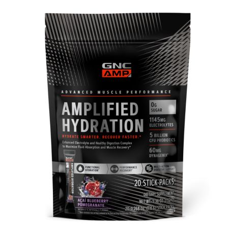 Electroliti AMP, Acai, Afine si Rodie, 20 de plicuri, 152 g