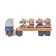 Jucarie din lemn, Camion pentru masini, 18 luni+, Cubika 769450
