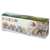 Jucarie din lemn, Trenuletul Expres, 18 luni+, Cubika