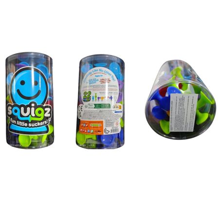 Set de constructie cu 22 de piese cu ventuze Squigz Starter, 3 ani+, Fat Brain 769603