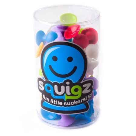 Set de constructie cu 22 de piese cu ventuze Squigz Starter, 3 ani+, Fat Brain