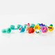 Set bratara si inel cu talismane pop-it Plip Charms, Mov, 4 ani+, Fat Brain 769669