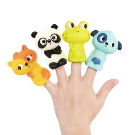Papusi pentru degete, Animale Prietenoase, + 10 luni, Btoys 769907