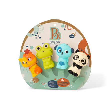Papusi pentru degete, Animale Prietenoase, + 10 luni, Btoys 769901
