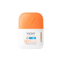 Fluid hidratant colorat cu SPF 50 Capital Soleil Uv Aqua, 50 ml, Vichy
