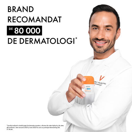 Fluid hidratant colorat SPF 50 Capital Soleil Uv Aqua, Invizibil, 50 ml, Vichy 770144