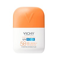 Fluid hidratant colorat cu SPF 50 Capital Soleil Uv Aqua, Invizibil, 50 ml, Vichy